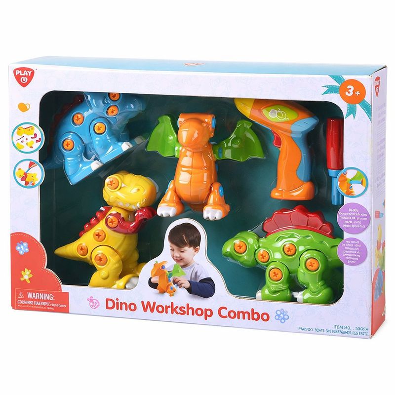 Set de Dinosaurios Armables Dino Workshop Multicolor