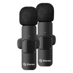 Set de 2 Micrófonos Inalámbricos de Solapa USB / USB-C / Lightning