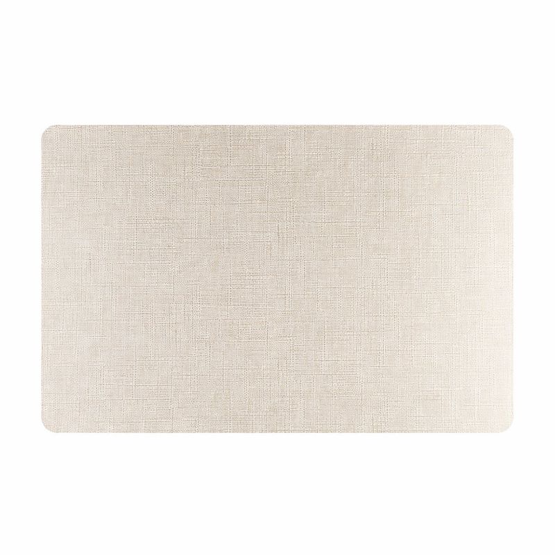 Individual Rectangular Textura Tipo Lino para Mesa de 30 x 43 cm Color Beige