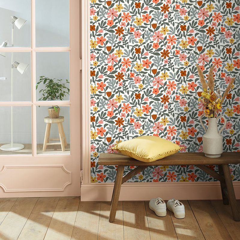 Papel Tapiz Decorativo Bloomsbury de 0.53 x 10.05 m Multicolor