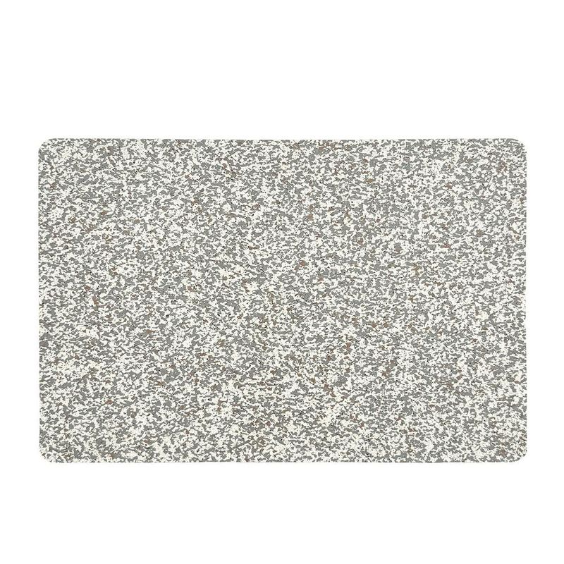 Individual Rectangular para Mesa Diseño Granito de 30 x 43 cm Color Gris Claro