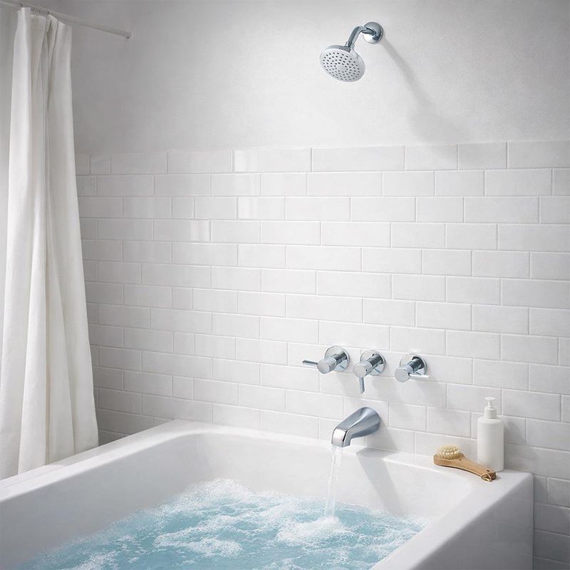 Mezcladora para Ducha y Tina Pfirst Series Quadrado Acabado Cromado