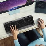 Combo de Teclado y Mouse Dúo Inalámbrico Color Negro con Gris
