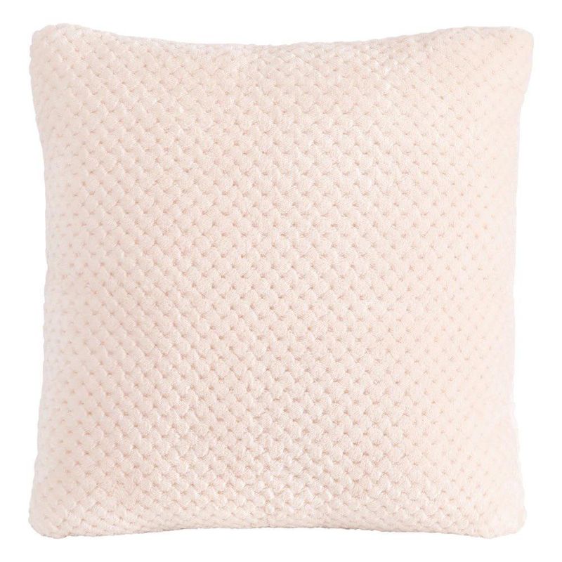 Set de 2 Cojines Decorativos de 40 x 40 cm con Textura Suave Color Rosado