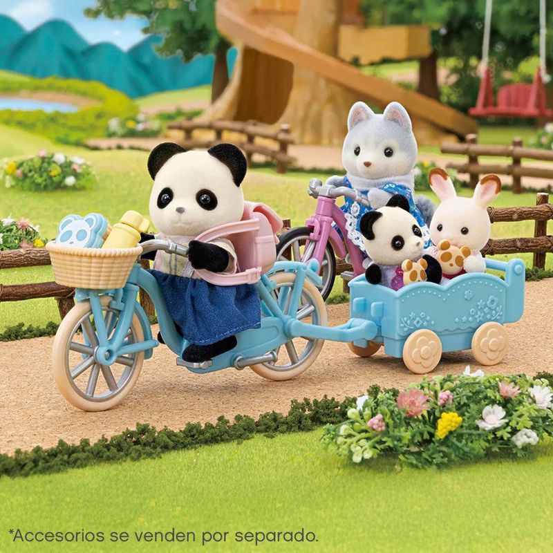 Sylvanian Families Set de Bicicleta y Patines Rosalina Panda