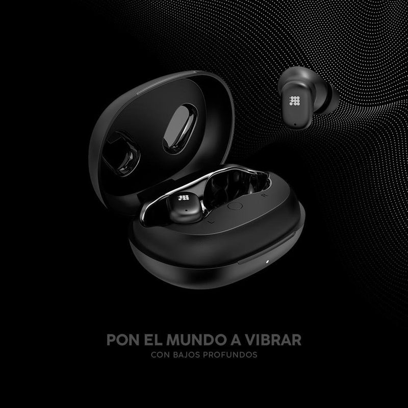 Audífonos Inalámbricos TWS Power Buds Color Negro