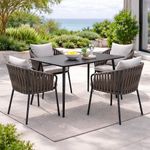 Set de Comedor Color Negro 5 Piezas