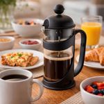 Cafetera Acero Inoxidable 1000 ml Negra