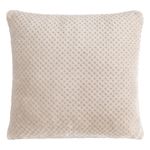 Set de 2 Cojines de 40 x 40 cm con Textura Suave Color Gris Claro