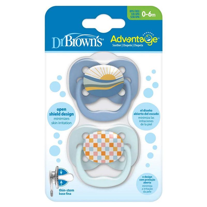 Set de 2 Chupones Advantage Nivel 1 en Colores Surtidos