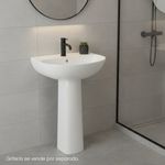 Lavamanos con Pedestal Manantial Cerámico Color Blanco