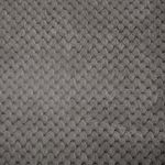 Throw Decorativo de 127 x 152 cm con Textura Suave Gris Obscuro