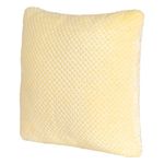 Set de 2 Cojines Decorativos de 40 x 40 cm con Textura Suave Color Amarillo