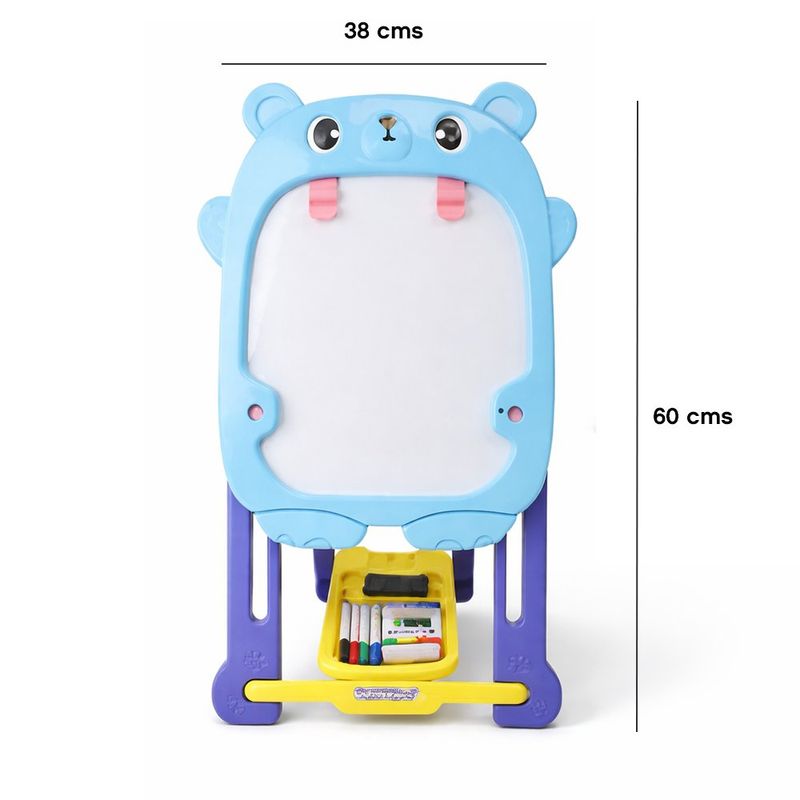 Pizarrón Infantil Diseño de Osos Celeste 18 Pzas