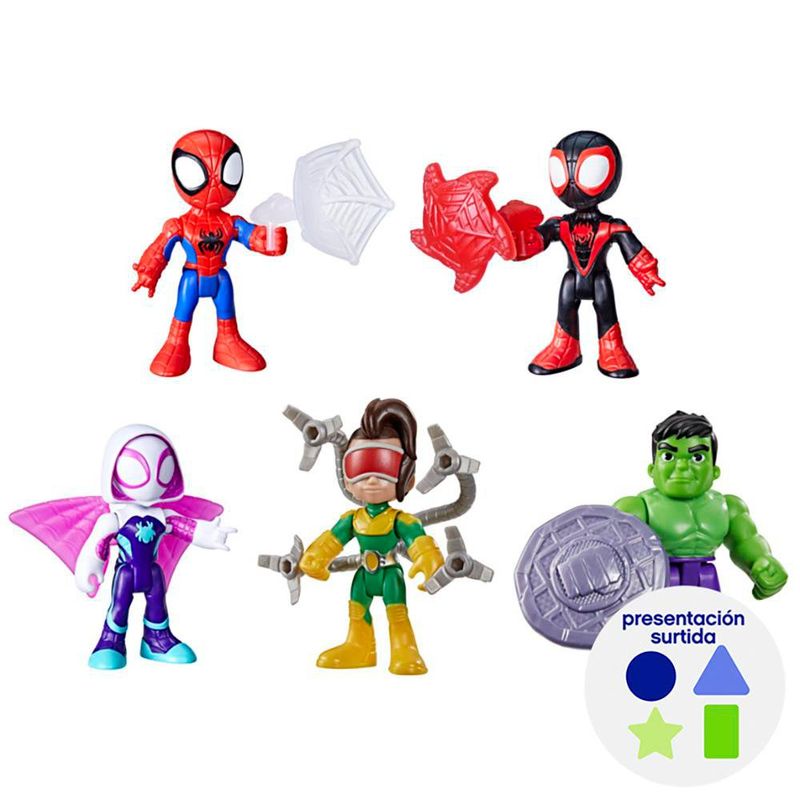 Figura Marvel Spidey Amazing Friends de 3 Plg Diseños Surtidos