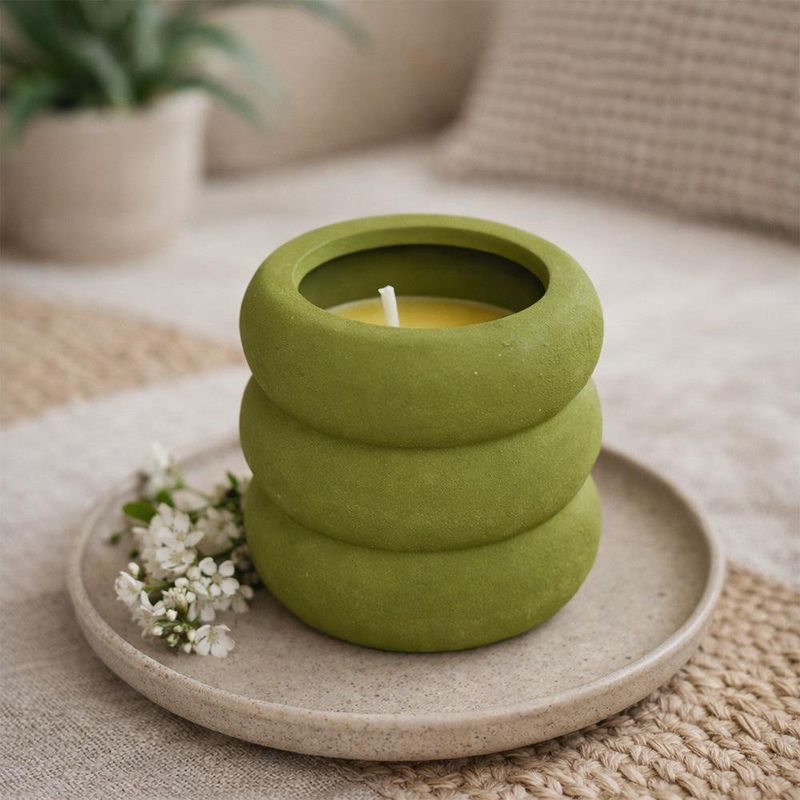 Vela Citronela en Base de Terracota 6 x 6 Cm