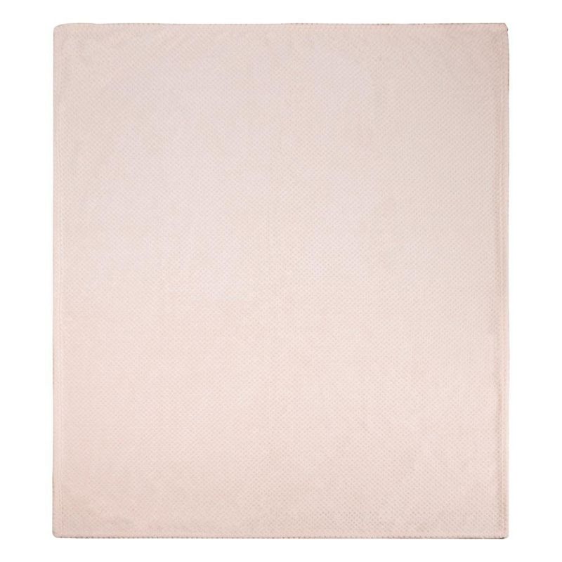 Throw Decorativo de 127 x 152 cm con Textura Suave Color Rosado