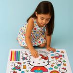 Hello Kitty Tapete para Colorear con Marcadores Lavables