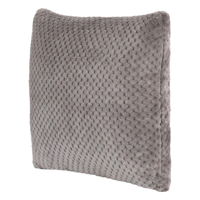 Set de 2 Cojines Decorativos de 40 x 40 cm con Textura Suave Color Gris