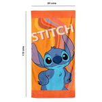 Toalla de Baño Diseño Stitch Color Naranja 119 x 64 Cm
