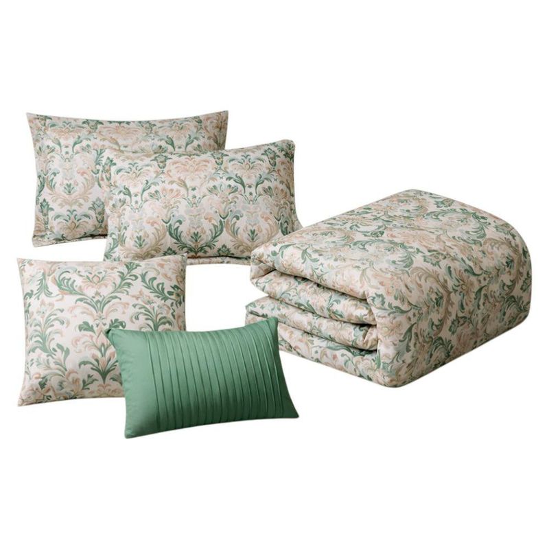 Set de 5 Piezas Edredón Mint Tamaño Queen