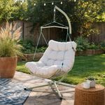 Sillón Columpio Nuri para Exterior con Cojín Acolchonado