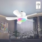 Ventilador Inteligente con Lámpara LED Integrada