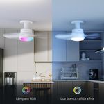 Ventilador Inteligente con Lámpara LED Integrada
