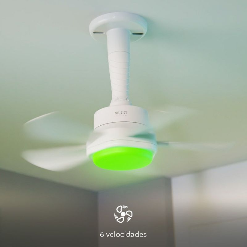 Ventilador Inteligente con Lámpara LED Integrada