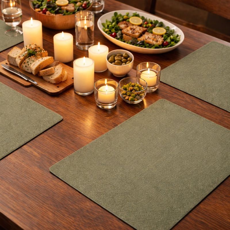 Individual para Mesa Rectangular de 30 x 43 cm Color Verde