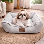 Cama Acolchonada para Mascota Petking Color Gris