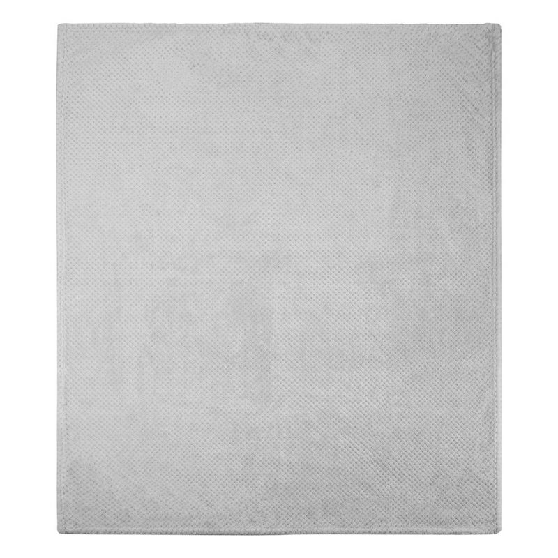 Throw Decorativo de 127 x 152 cm con Textura Suave Color Gris