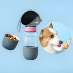 Contenedor Portátil de Alimento y Agua para Mascota