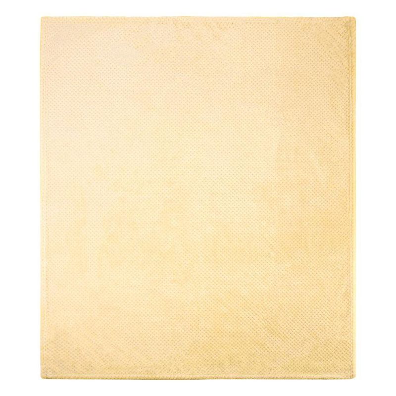 Throw Decorativo de 127 x 152 cm con Textura Suave Color Amarillo