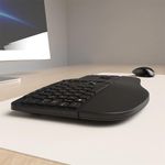 Teclado Premium Ergonómico Inalámbrico Color Negro