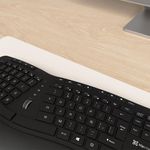 Teclado Premium Ergonómico Inalámbrico Color Negro