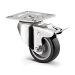 Rodo de Poliuretano con Freno de 3 Plg