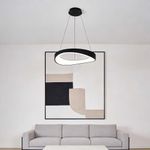 Lampara Colgar Circular LED CCT Color Negro