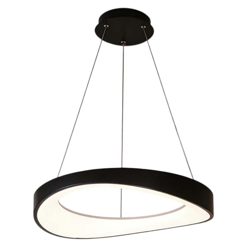 Lampara Colgar Circular LED CCT Color Negro