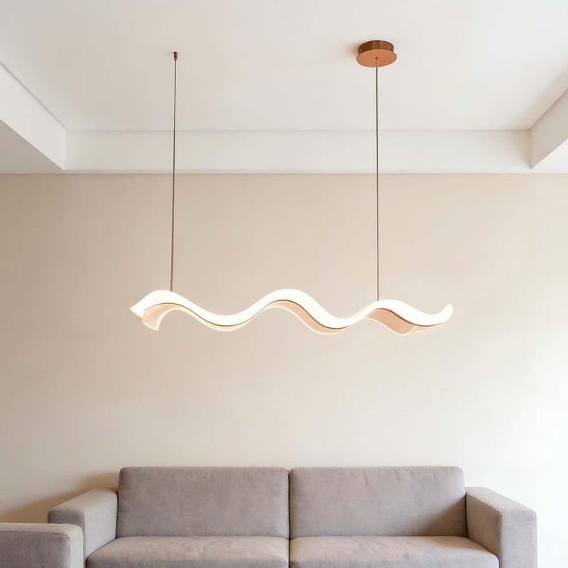 Lampara Colgante Ondulada LED CCT