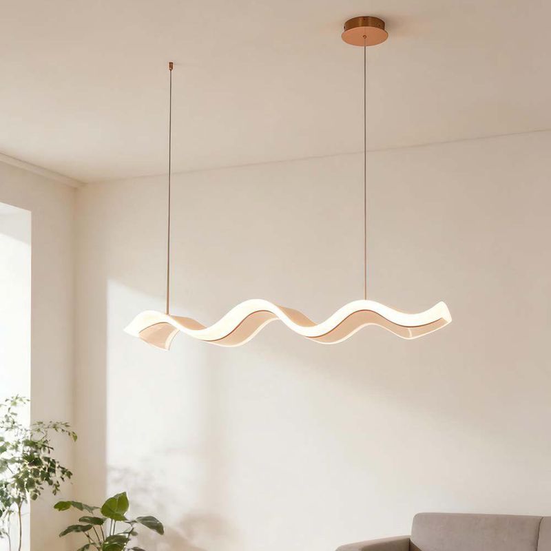 Lampara Colgante Ondulada LED CCT