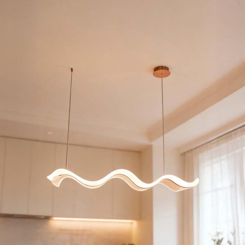 Lampara Colgante Ondulada LED CCT