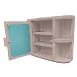 Gabinete para Baño Plástico con Espejo Color Cocoa