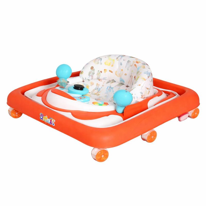 Andadera Babalu Forest Friends Blanco y Naranja