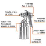 Pistola Neumática de Pulverización HVHP 1.8 mm