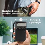 Radio Portátil de Baterías Color Negro