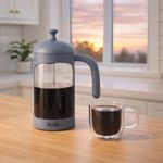 Prensa Francesa Retro Brew Color Gris de 31 Oz