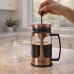 Cafetera Francesa Daily Brew Acabado Cobre de 31 Oz