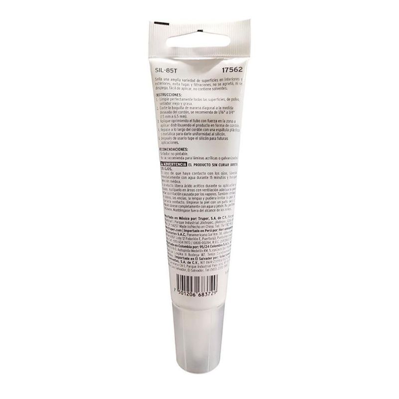 Sellador Transparente en Tubo de 80 Gramos