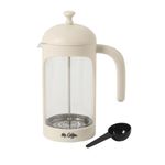 Prensa Francesa Retro Brew Color Blanco Hueso de 31 Oz